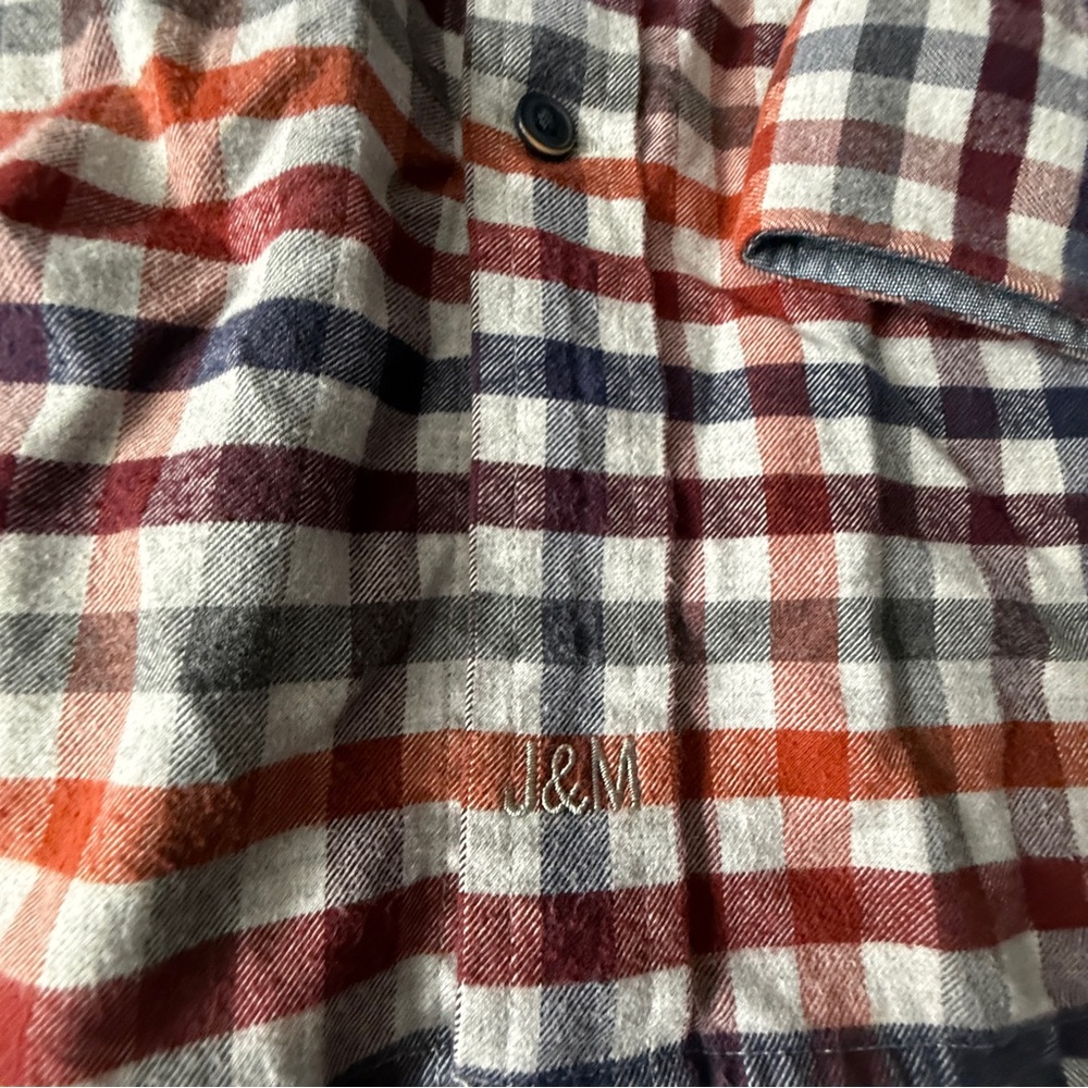 Johnston & Murphy Multicolor Check Patterned Flannel Shirt - XXL - Picture 2 of 8